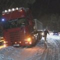 Sniego pūga sukėlė chaosą Vokietijoje