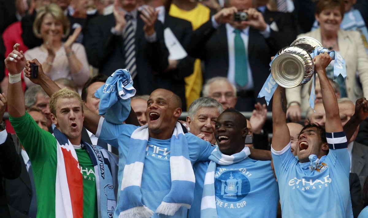 "Manchester City" klubas iškovojo Anglijos FA taurę 