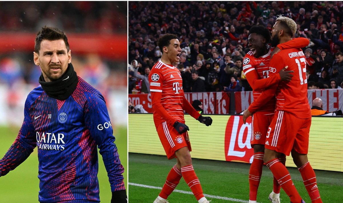 Lionelis Messi, Eric Choupo-Moting, Alphonso Davies, Jamal Musiala, "Bayern"