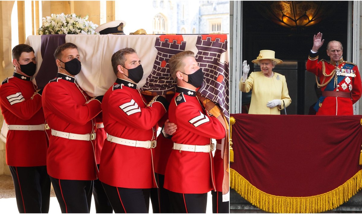Elžbieta II, princas Philipas, jo laidotuvės