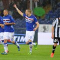 Vienintelėse Italijos čempionato rungtynėse „Sampdoria“ įveikė čempionus