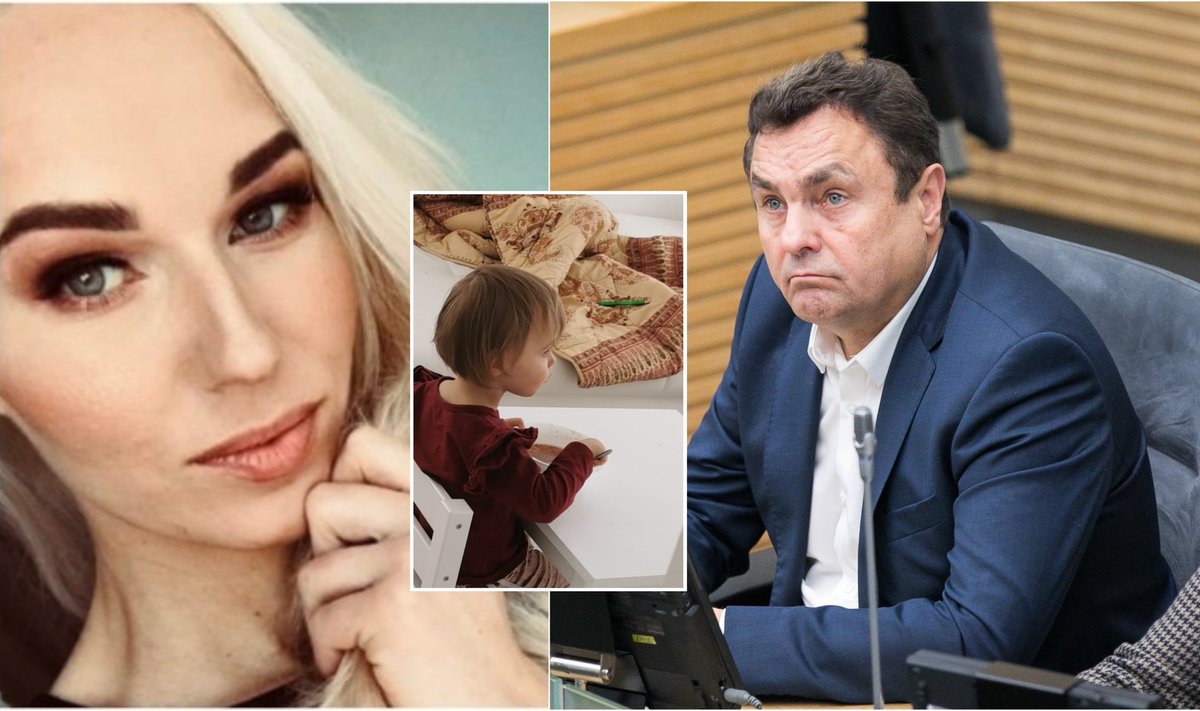Birutė Navickaitė teigia, kad Petras Gražulis neatsiklausęs nukirpo jųdviejų dukros plaukus/Foto: Delfi ir asmeninio albumo nuotr.