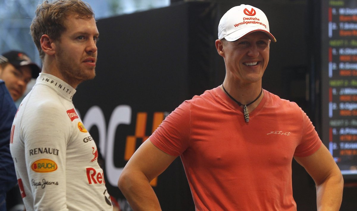 Sebastianas Vettelis ir Michaelis Schumacheris