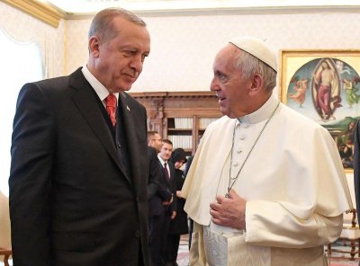 Recepas Tayyipas Erdoganas, popiežius Pranciškus
