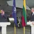 Пресс-конференция главы Литвы и премьера Испании была прервана: истребители должны были срочно подняться в воздух