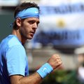ATP turnyre Vienoje - itin sunki favorito J.Martino del Potro pergalė