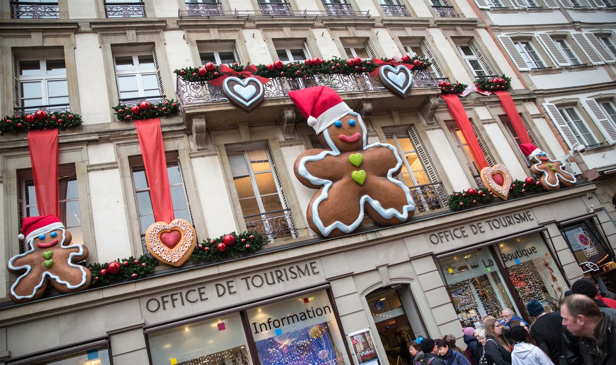 Kalėdiškai pasipuošęs Strasbūras