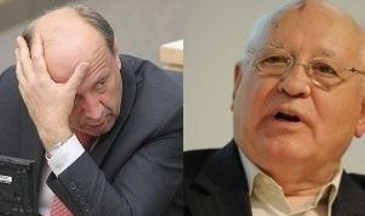 А.Кубилюс и М.Горбачев