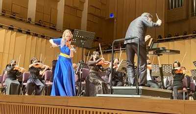 Violinist Rūta Lipinaitytė in Taiwan