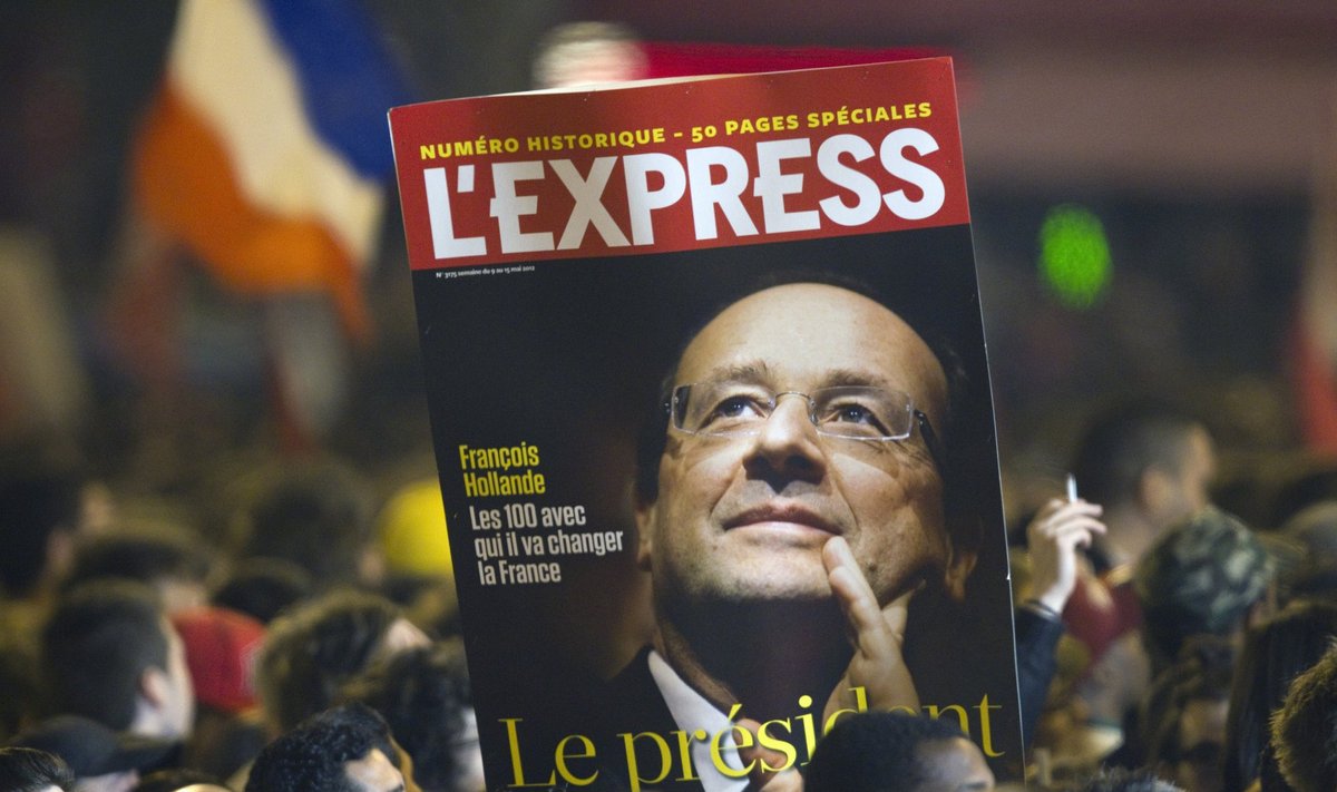 Švenčiama Francois Hollande'io pergalė 