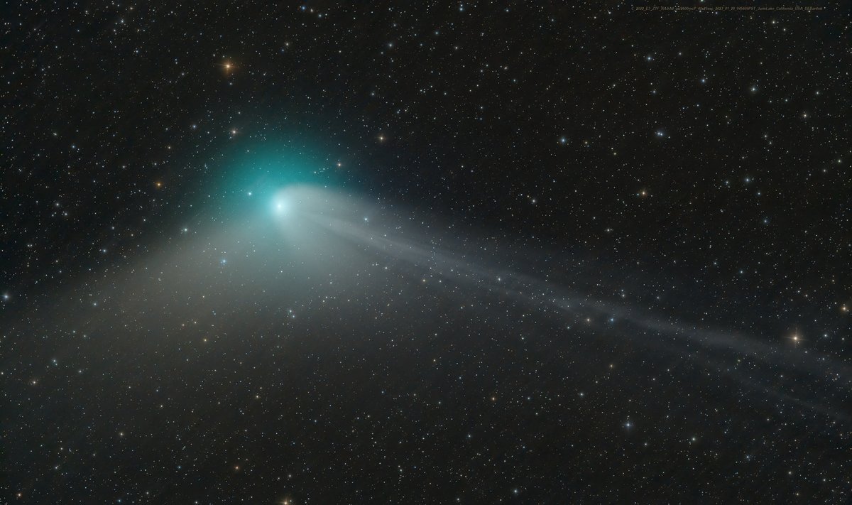 Kometą C/2022 E3 (ZTF) praėjusių metų kovo 2 dieną aptiko astronomai Bryce'as Bolinas ir Frankas Masci 