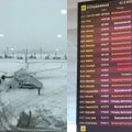 Kijevo oro uoste dėl sniego atidedami skrydžiai