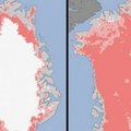 Palydovai užfiksavo didžiulio masto Grenlandijos ledyno tirpimą