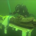 Iš Baltijos jūros ištrauktas laivapriekio monstras
