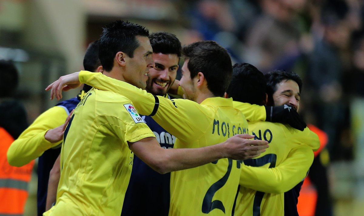 "Villarreal" futbolininkai džiaugiasi pergale