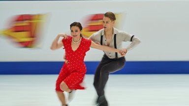 Europos čempionate – galingas Lietuvos šokių ant ledo poros startas