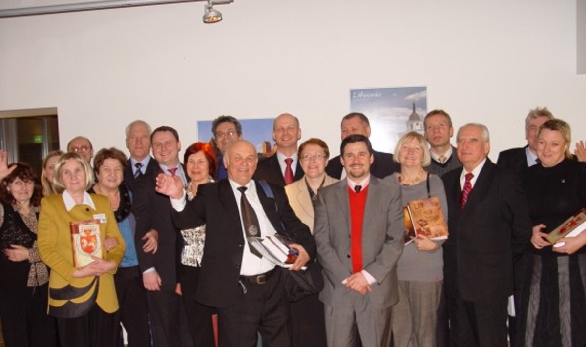 Участники съезда литовцев в Москве