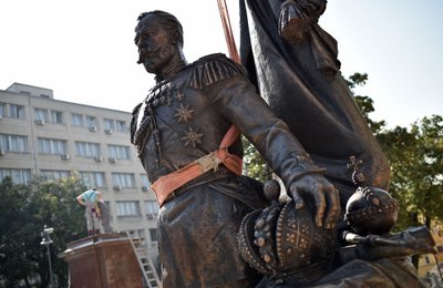 Belgrade pastatytas paminklas Rusijos carui Nikolajui II