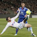 Centrinė Prancūzijos lygos dvikova tarp „Lyon“ ir „Marseille“ klubų baigėsi lygiosiomis