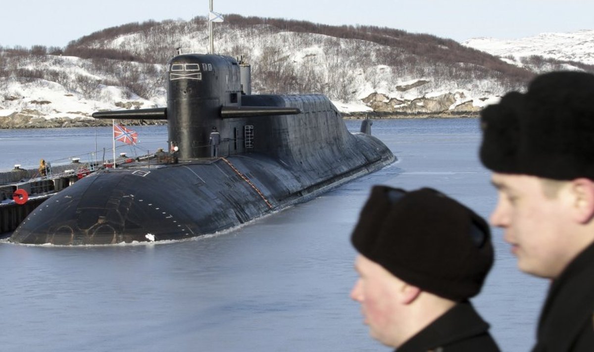 Rusų atominis laivas "Jekaterinburg"