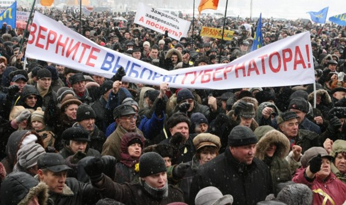 Opozicijos mitingas Kaliningrade
