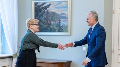 Šimonytė Anušausko atsistatydinimą aptarė su prezidentu