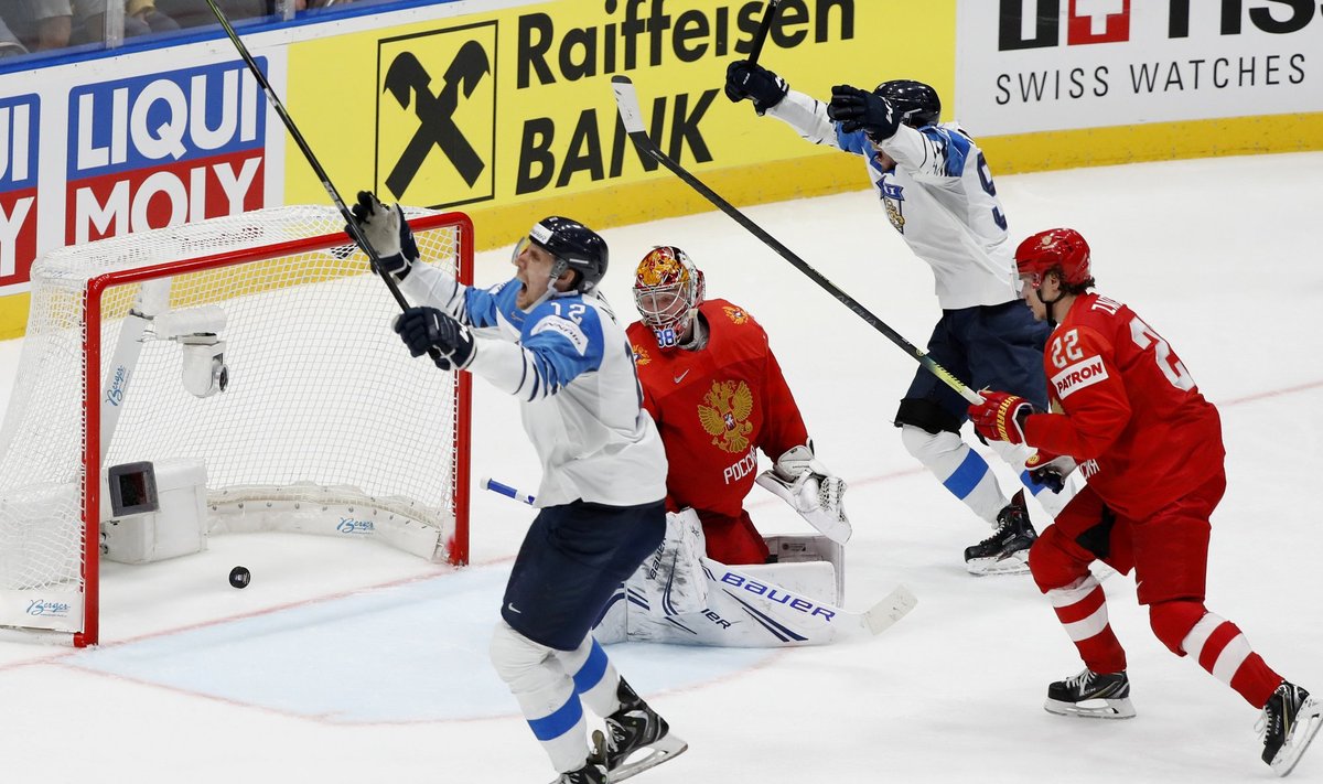 Rusijos ir Suomijos rinktinių akistata pusfinalyje