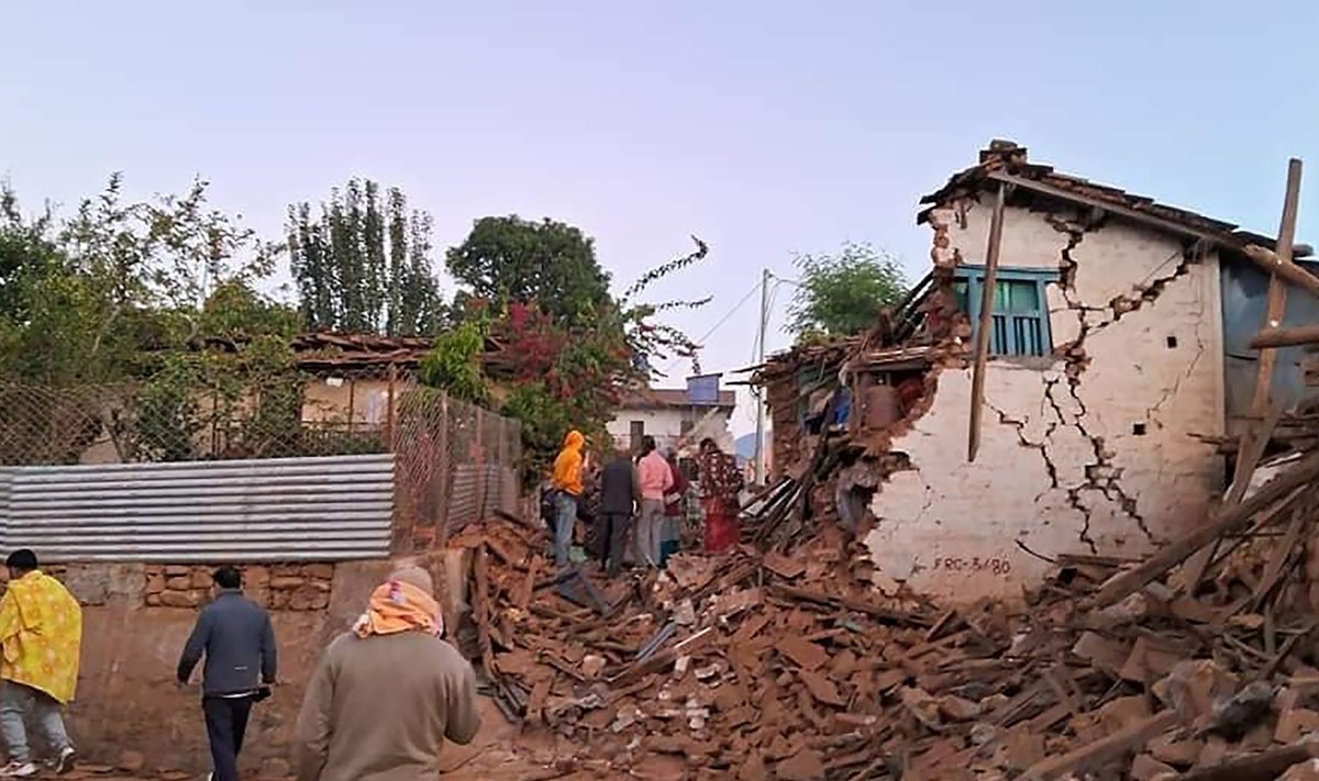 Žemės drebėjimas Nepale.