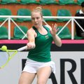 Tenisininkė J. Eidukonytė turnyre Minske pralaimėjo 17-metei rusei