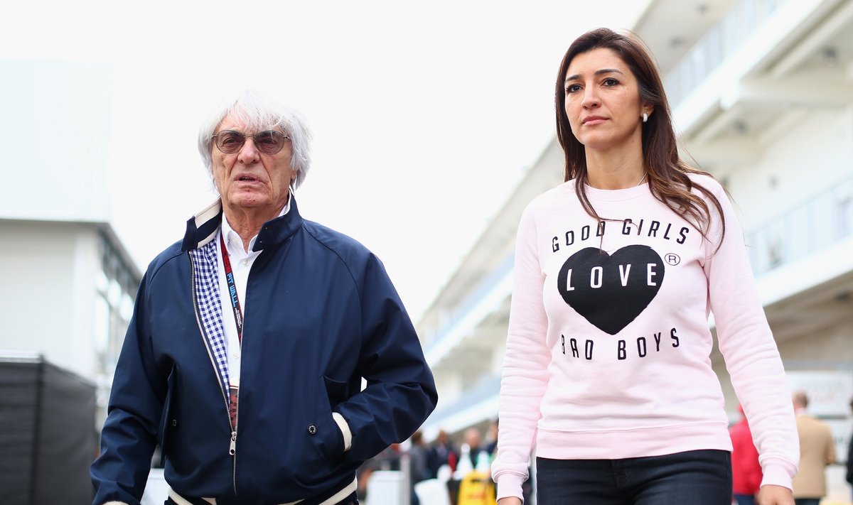 Bernie Ecclestone su žmona Fabiana Flosi