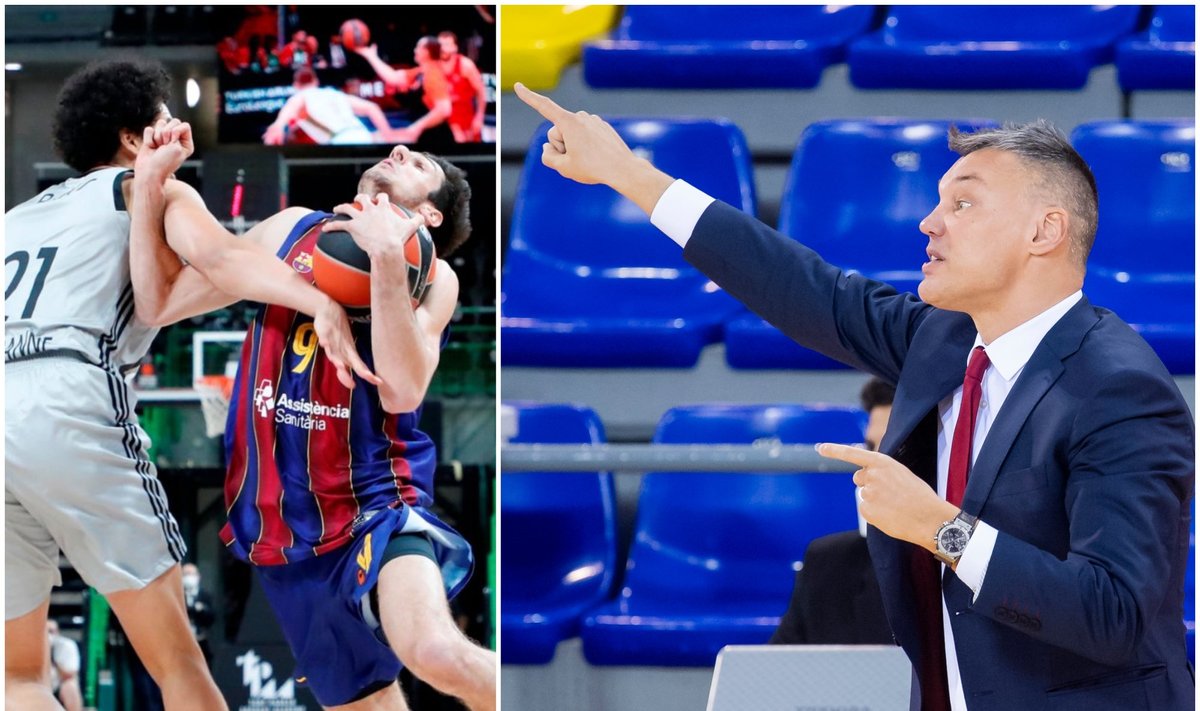 ASVEL - "Barcelona", Šarūnas Jasikevičius / FOTO: "Barca Basket Twitter"