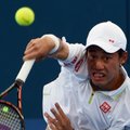 Vyrų teniso turnyro Australijoje ketvirtfinalyje - japonas, du europiečiai ir korto šeimininkas