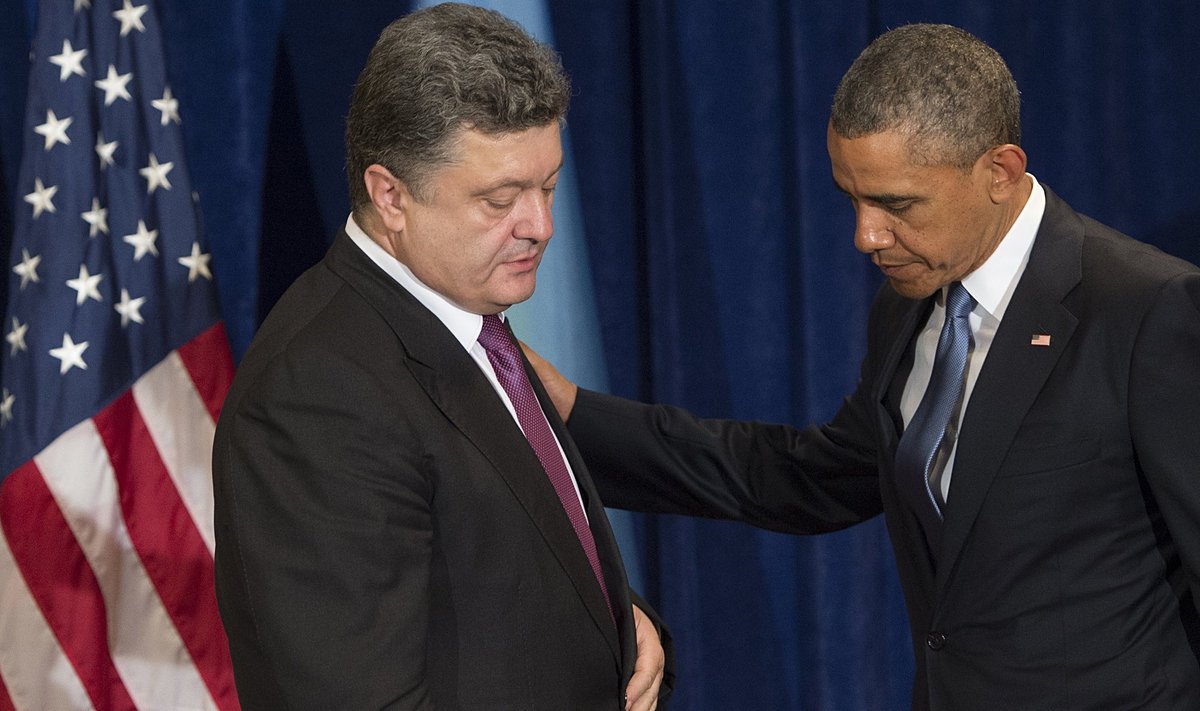 Petro Poroshenko and Barack Obama