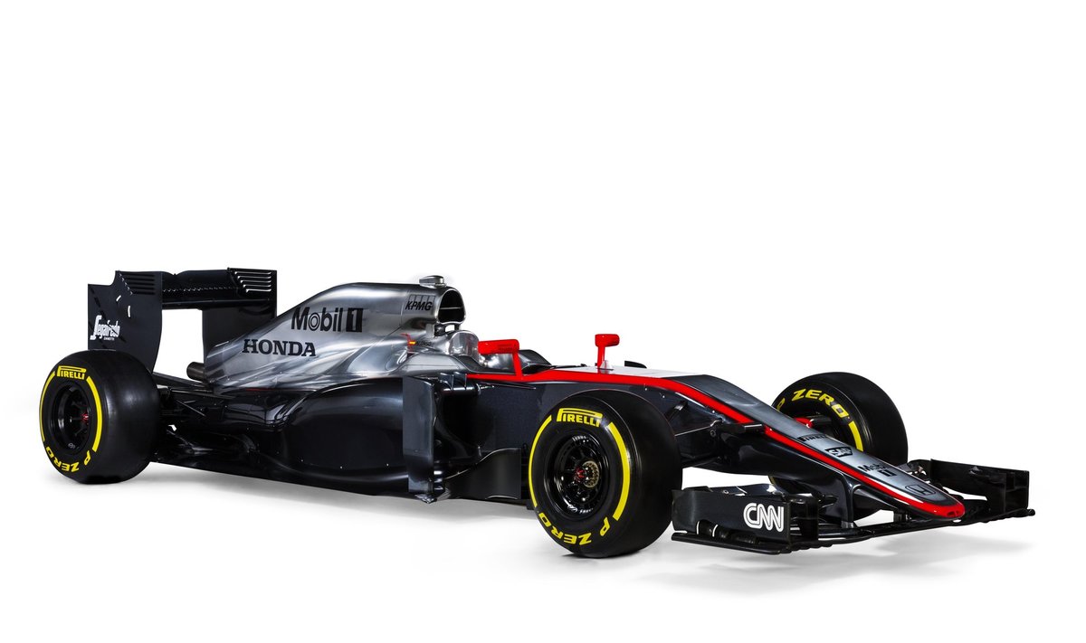Naujas 2015 metų "McLaren-Honda" MP4-30 automobilis