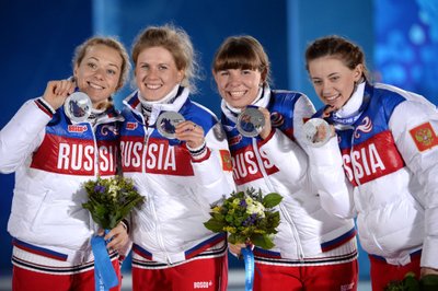 Trys iš keturių Sočio olimpinėmis vicečempionėmis tapusių Rusijos moterų estafetės komandos atstovių buvo diskvalifikuotos dėl dopingo vartojimo