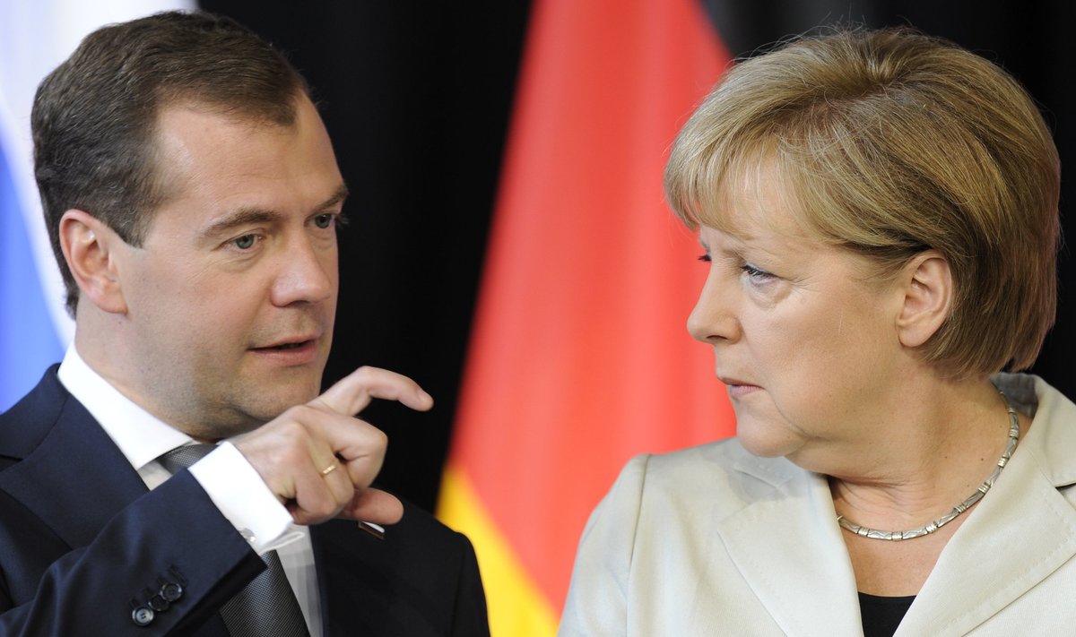 D.Medvedevas ir A.Merkel