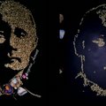 Menininkė iš Rusijos pristatė Putino portretą iš žmonių dantų