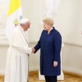 Popiežius Pranciškus Prezidentūroje susitiko pokalbiui su prezidente Dalia Grybauskaite