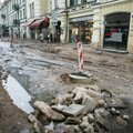 Sustoję remonto darbai Vilniaus gatvėje piktina verslininkus: blogiausia dar priešakyje