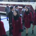 Šiaurės Korėjos sportininkai kartu su palaikymo komanda išvyko namo