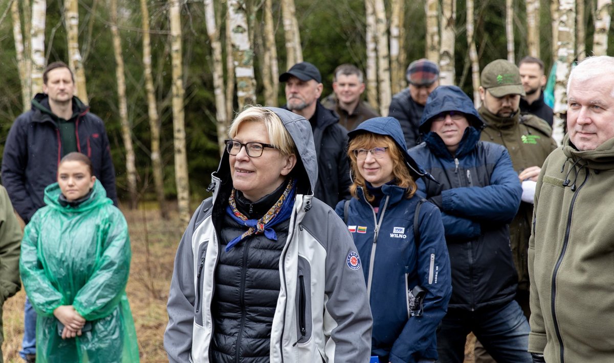 Ministrė pirmininkė Ingrida Šimonytė prisijungė prie Nacionalinio miškasodžio