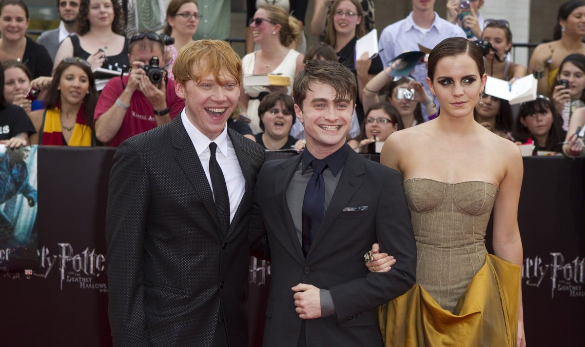 Rupertas Grintas, Danielis Radcliffe'as ir Emma Watson 