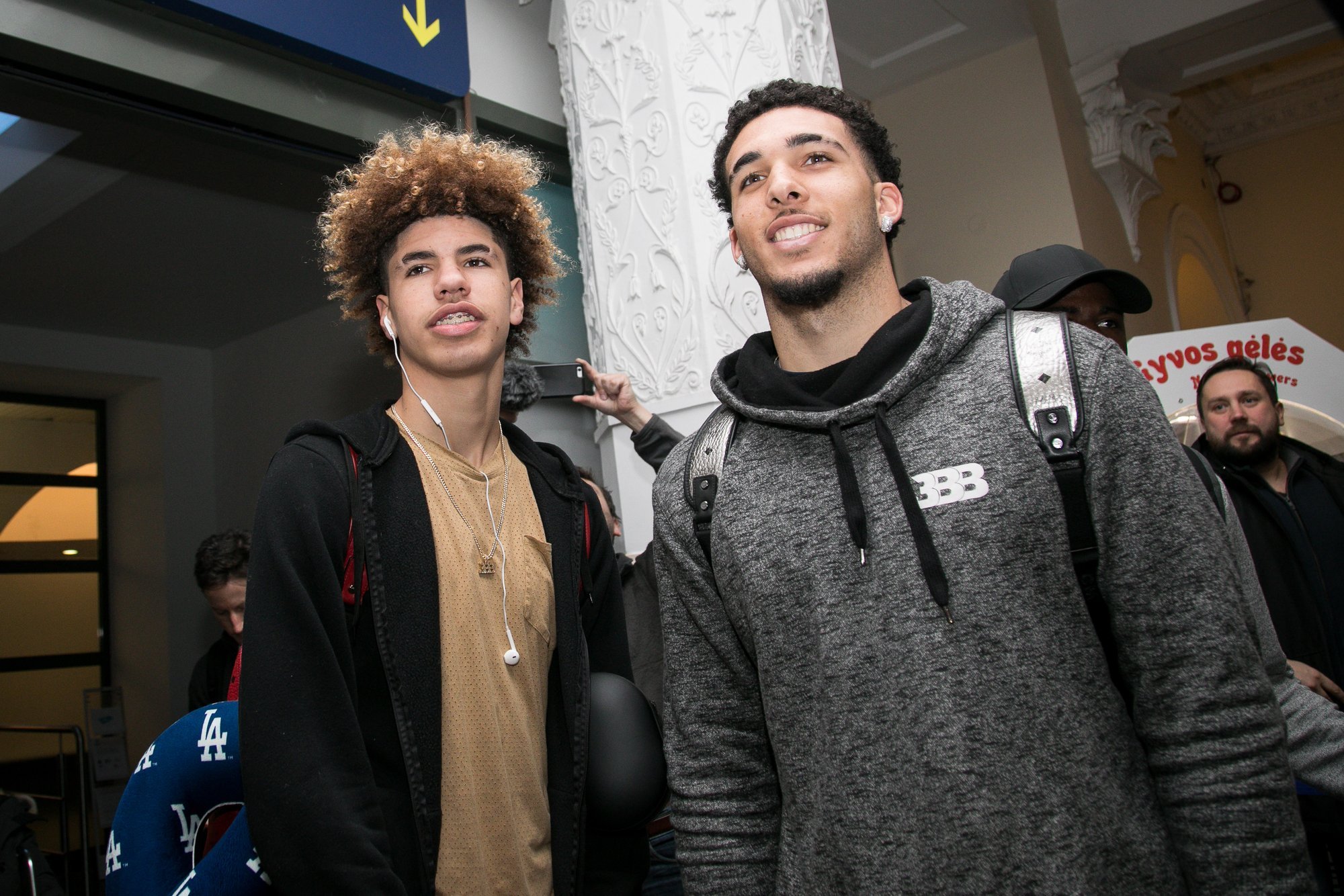 Ball brothers see Lithuanian town as a stop on their journey to NBA
