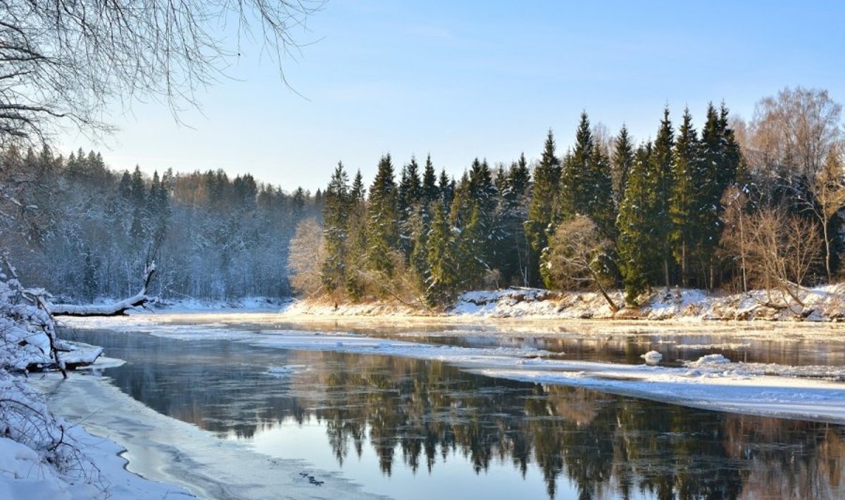 Latvijos kraštovaizdis žiemą/ Sigulda