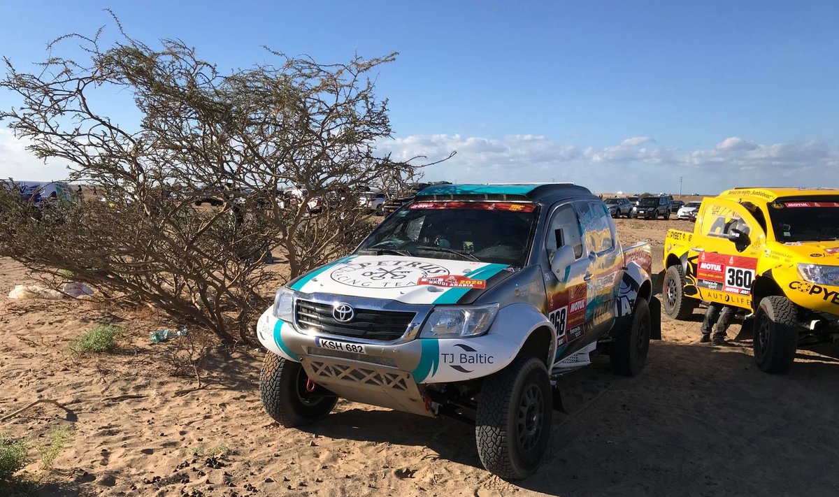Gintas Petrus ir Tomas Jančys 2020-ųjų Dakaro ralyje