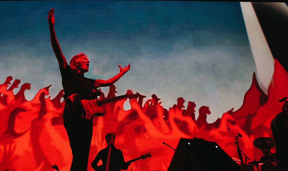 Roger Waters koncerto akimirka