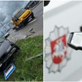 В Паланге около аэропорта ДТП совершил нетрезвый водитель BMW