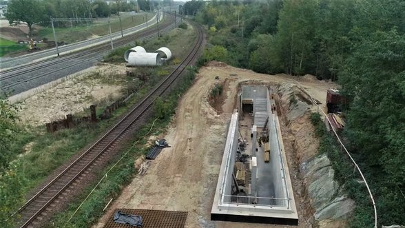 Kaune įrengtas naujas požeminis tunelis po geležinkeliu pėstiesiems