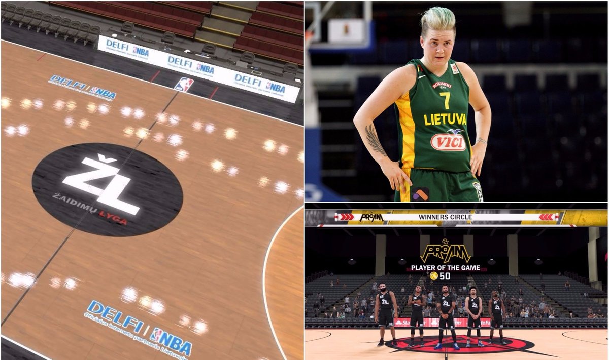 Marina Solopova, virtuali krepšinio arena ir komanda "Žaidimų lyga"