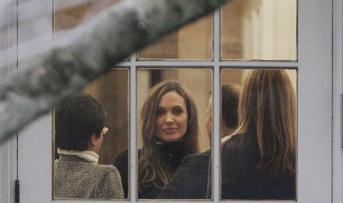 Angelina Jolie Baltuosiuose rūmuose